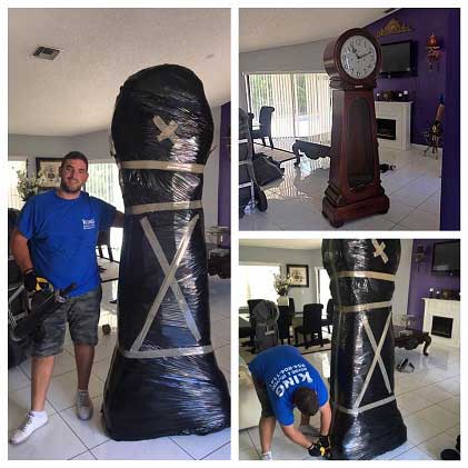 A collage of photos with a man and a punching bag.